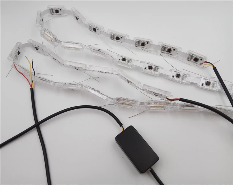 Автомобильная проблесковая гибкие горки светодиодный Knight Rider полосы светильник