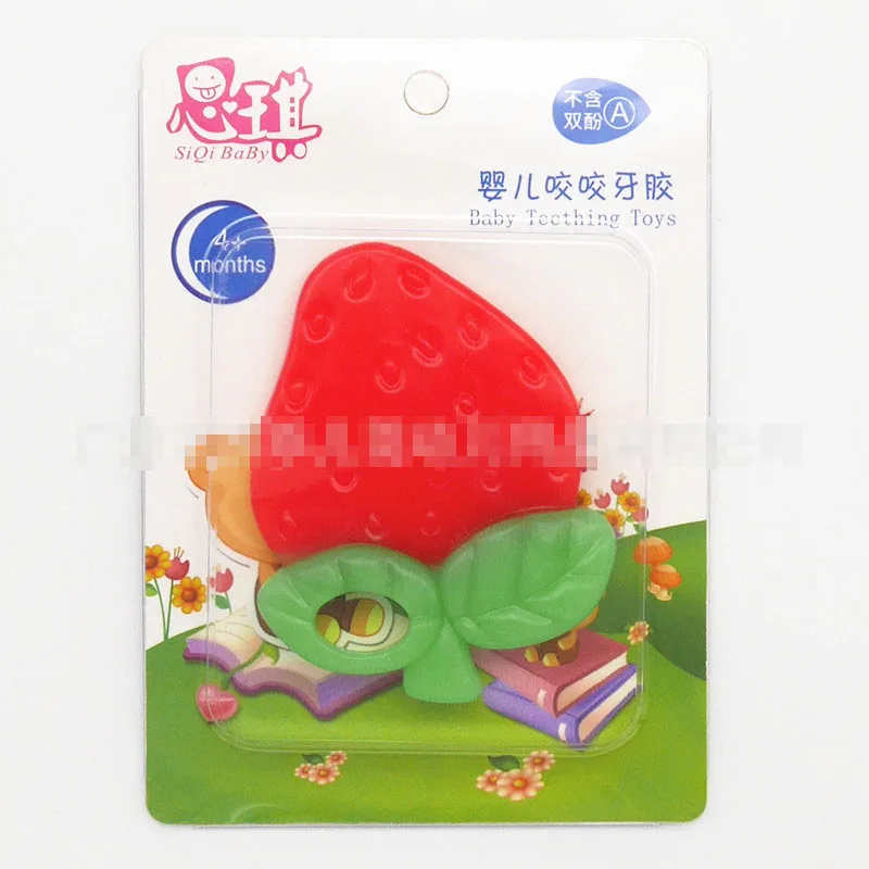 Милый Прорезыватель для зубов в форме бутылки молока с фруктами из мягкого