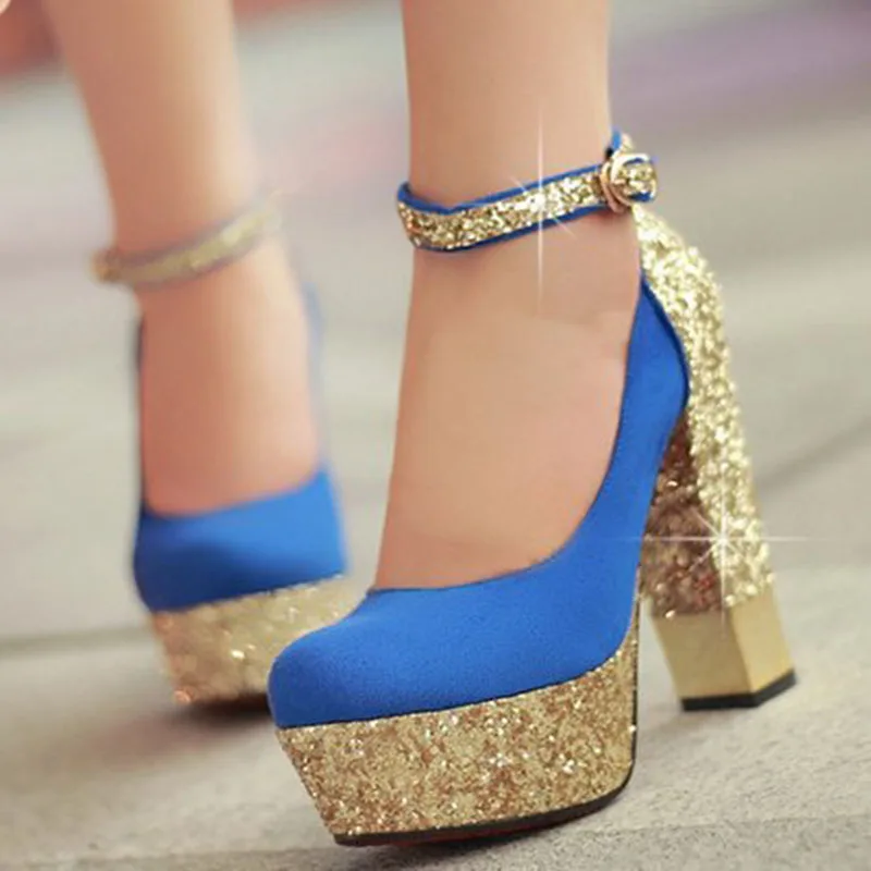 Бесплатная доставка Туфли на высокой танкетке женские пикантные модельные туфли