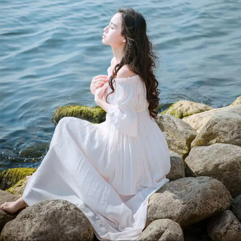 Высокое качество 2018 весна осень подиумное Макси Платье женское с длинным рукавом