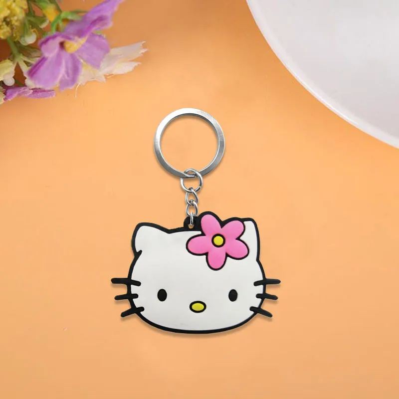 2 шт./лот hello kitty милый ПВХ брелок с фигурками из мультфильмов аниме фигурка для детей игрушка подвеска брелок модные подвески-безделушки