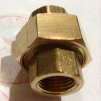 brass pipe union connector coupling 2 bsp female thread plumbing fittings water air fuel oil