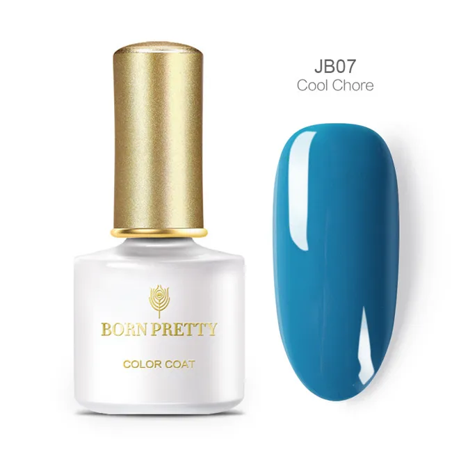 Серия BORN PRETTY Jazz Blue 6 мл Гель-лак для ногтей замачиваемый УФ светодиодный Гель-лак чистый цвет ногтей гель для маникюра - Цвет: BPJB07