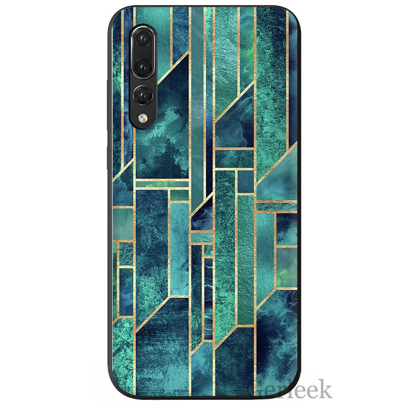 Чехол для телефона Morocco Art Deco Tile Map Алмазные Весы huawei P Smart P30 P8 P9 P10 P20 Lite Pro