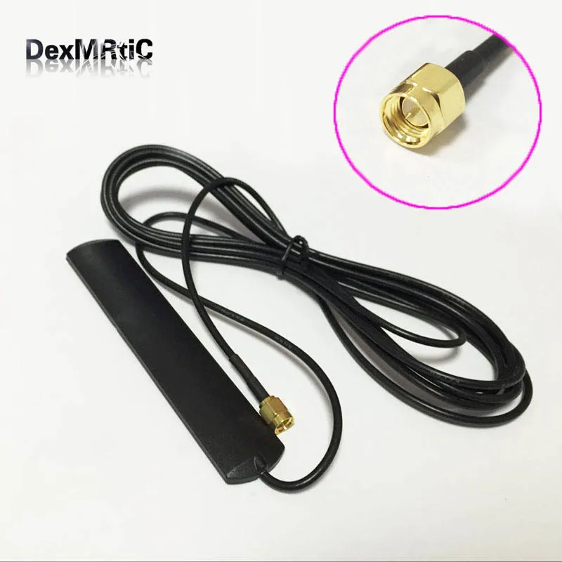 

Удлинительный кабель 3 метра с антенной 3G 4G LTE, SMA male, патч-антенной 3dbi, SMA male plug, оптовая продажа