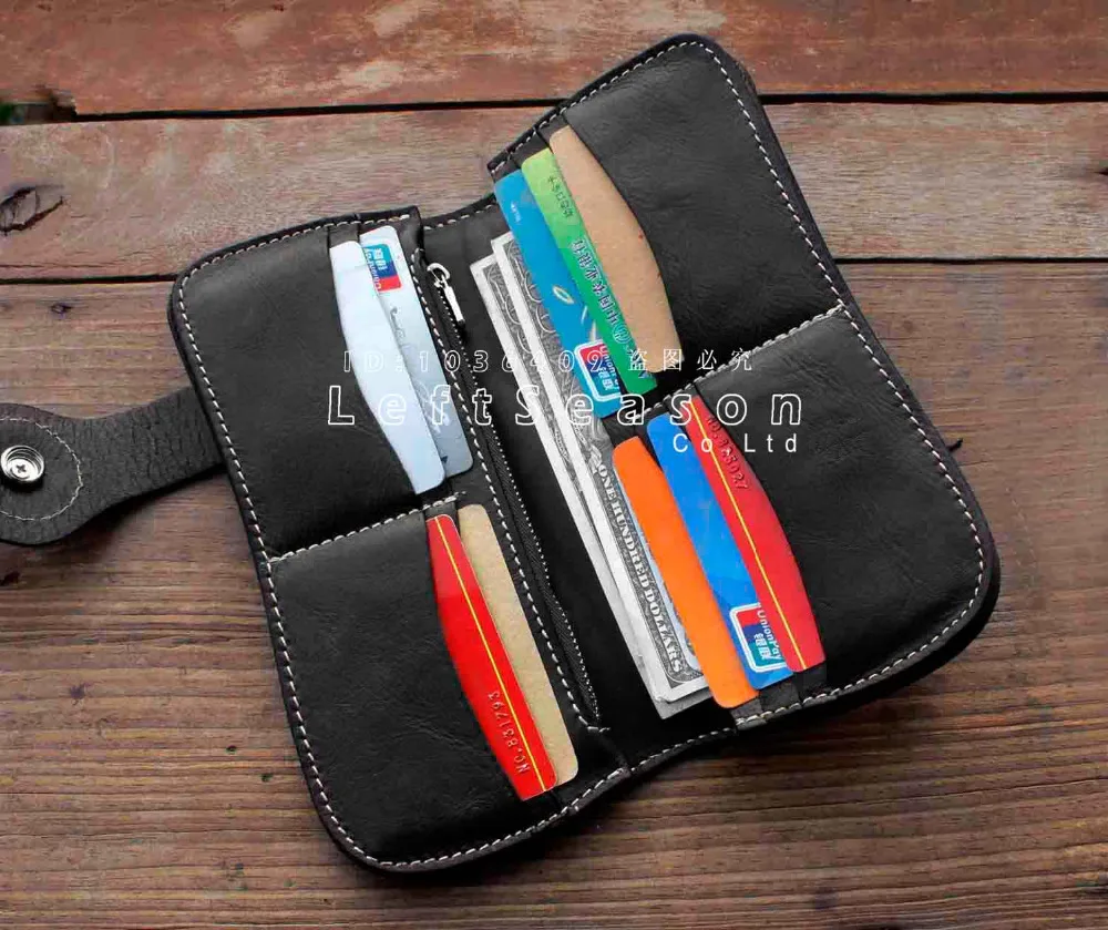 Кошелек ручной работы из кожзаменителя с длинной цепочкой | Багаж и сумки