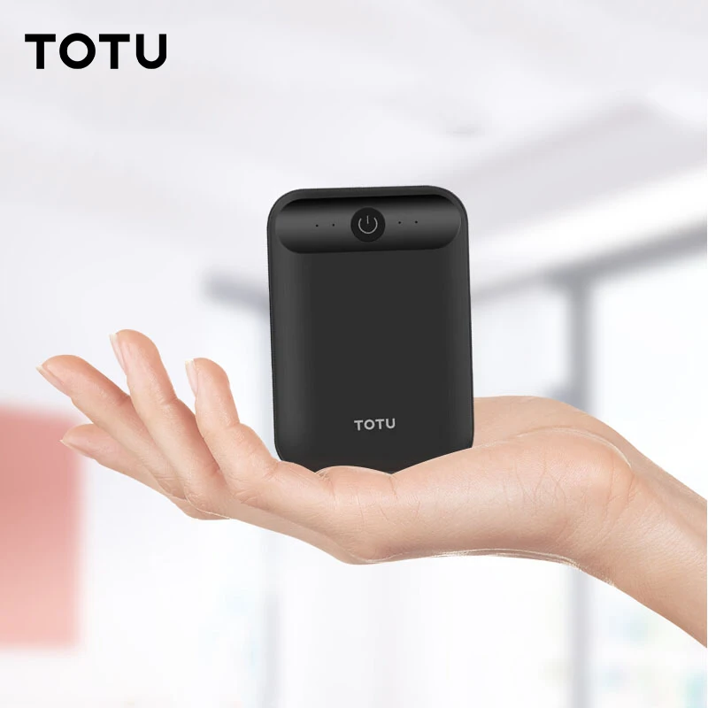 TOTU 10000 мАч банк питания для iPhone мобильный телефон внешний аккумулятор мини