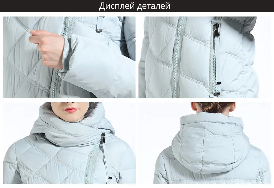 GASMAN Пуховки Мод Теплая Женская Куртка Средней Длинны открытое теплое пальто Модный Женский Пуховик с Капюшоном свободного покроя Одежда для женщин Высокого Качества