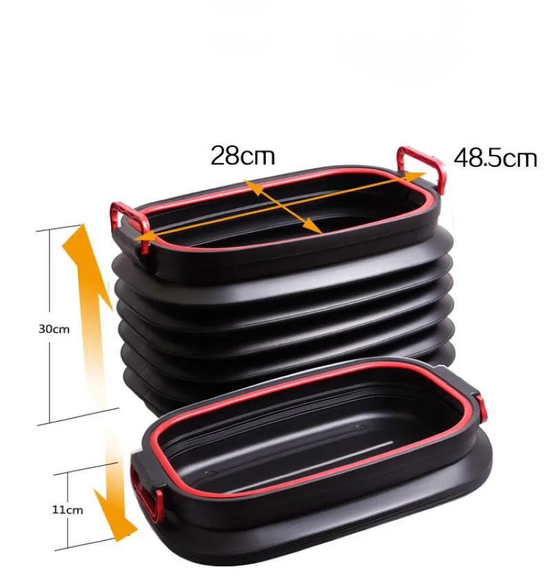 Складной органайзер для багажника автомобиля объемом 40 л телескопический ящик
