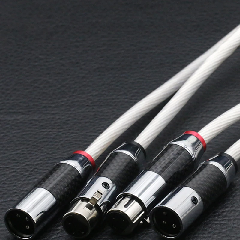 Кабель Hifi 5N OCC 2 XLR папа Мама однотонный аудио кабель Hi End 3 Pin разъемы для микрофона