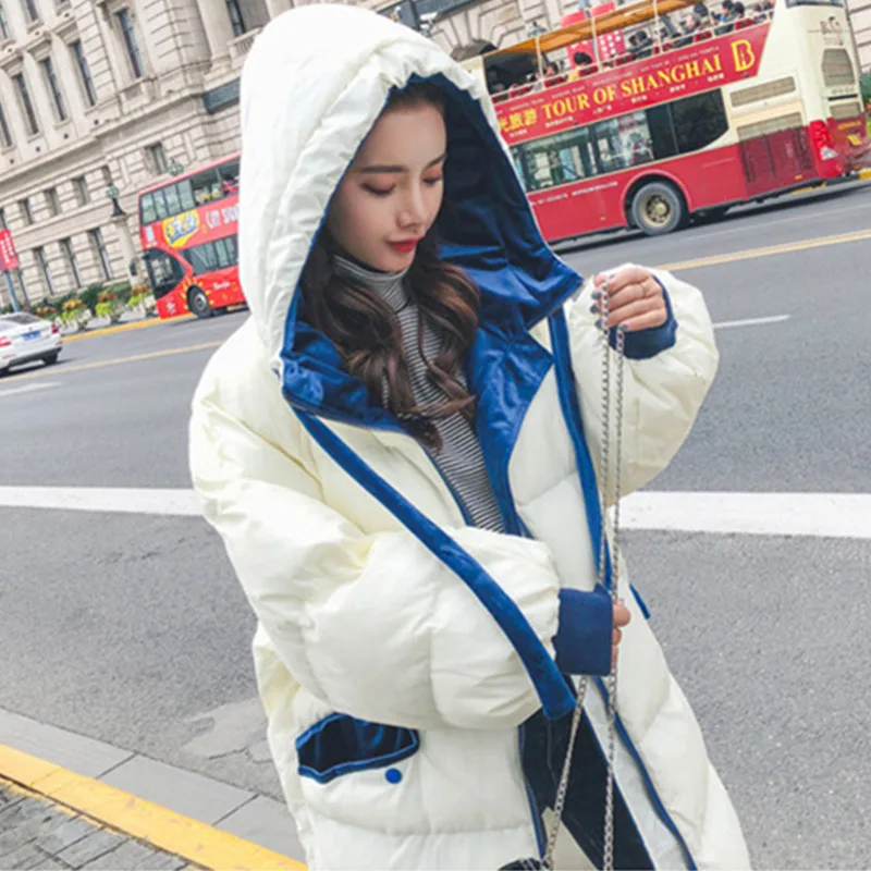 Зимняя стеганая куртка Для женщин 2018 Новая модная с капюшоном утепленные