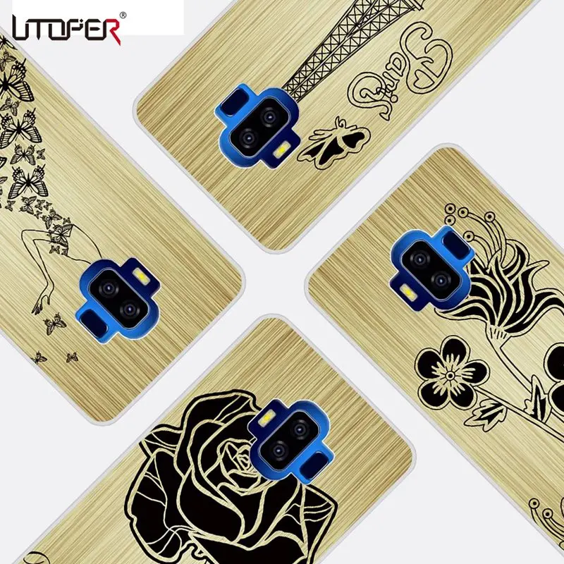 UTOPER For Vkworld S8 Case Fashion Flower Capa Silicon Cover Funda Ultra Slim Soft 5.99 inch |