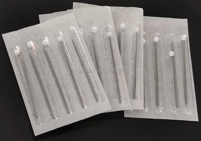 18 г стальной материал для пирсинга тела стерильный Needles100 шт одноразовый пирсинг