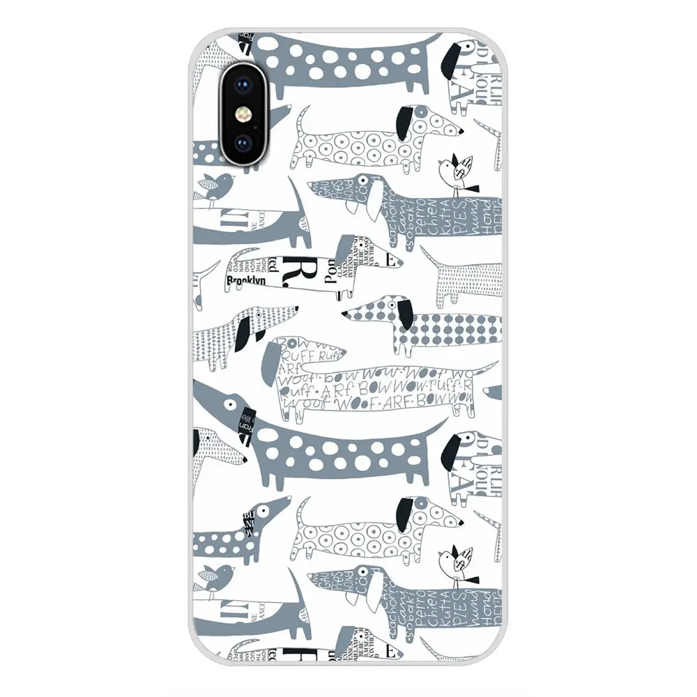 Мягкие прозрачные чехлы для Huawei P Smart Mate Honor 7A 7C 8C 8х9 P10 P20 Lite Pro Plus Такса doxie flower dog