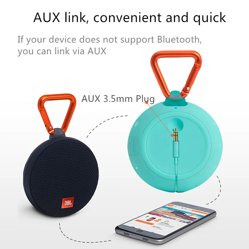 JBL Clip2 музыка Bluetooth портативный динамик аудио открытый мини звуковой IPX7
