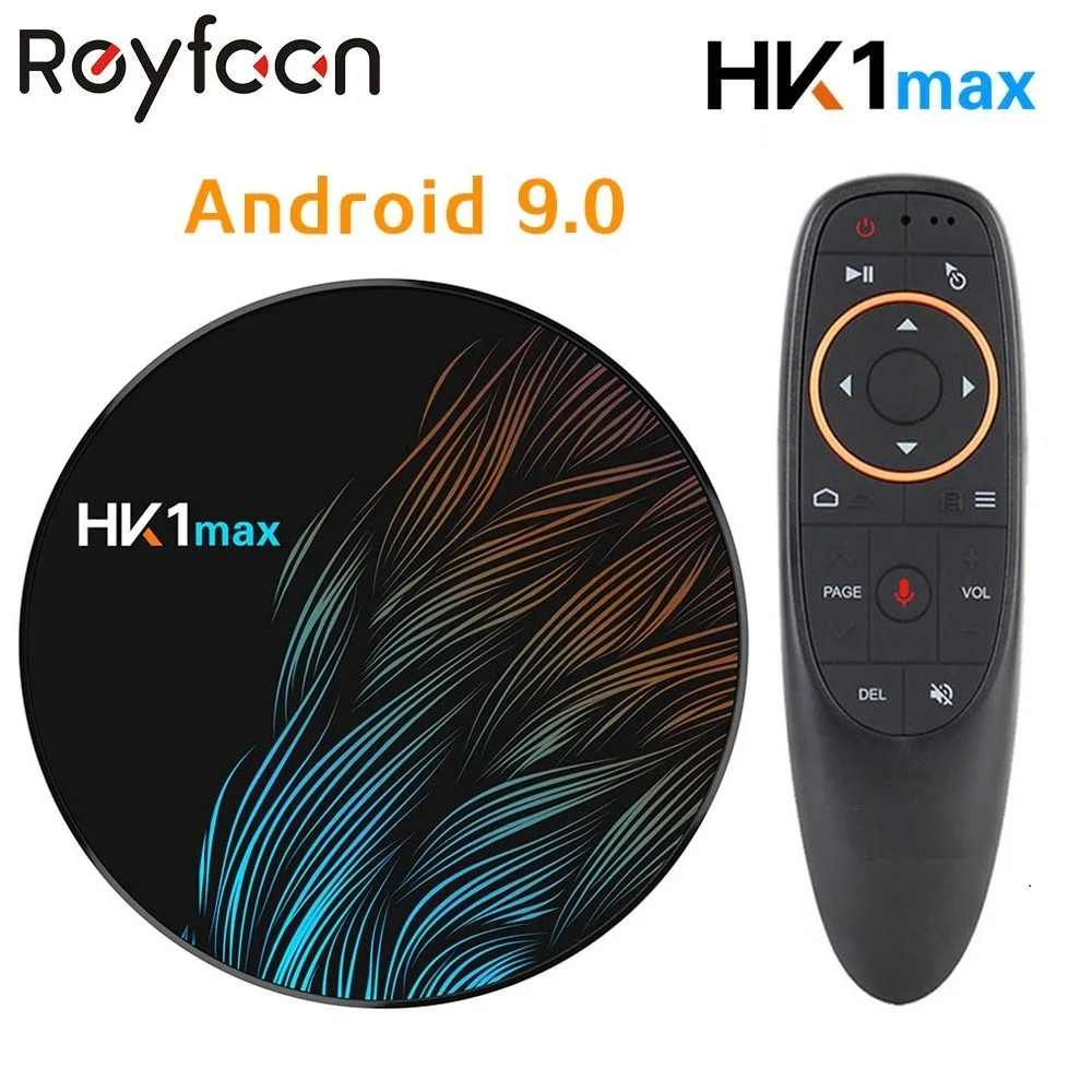Смарт Android 9,0 ТВ-бокс 4 Гб ОЗУ 64 Гб HK1 MAX Rockchip RK3328 USB3.0 1080 P H.265 4 K 60fps двойной Wifi Google Голосовое управление HK1MAX