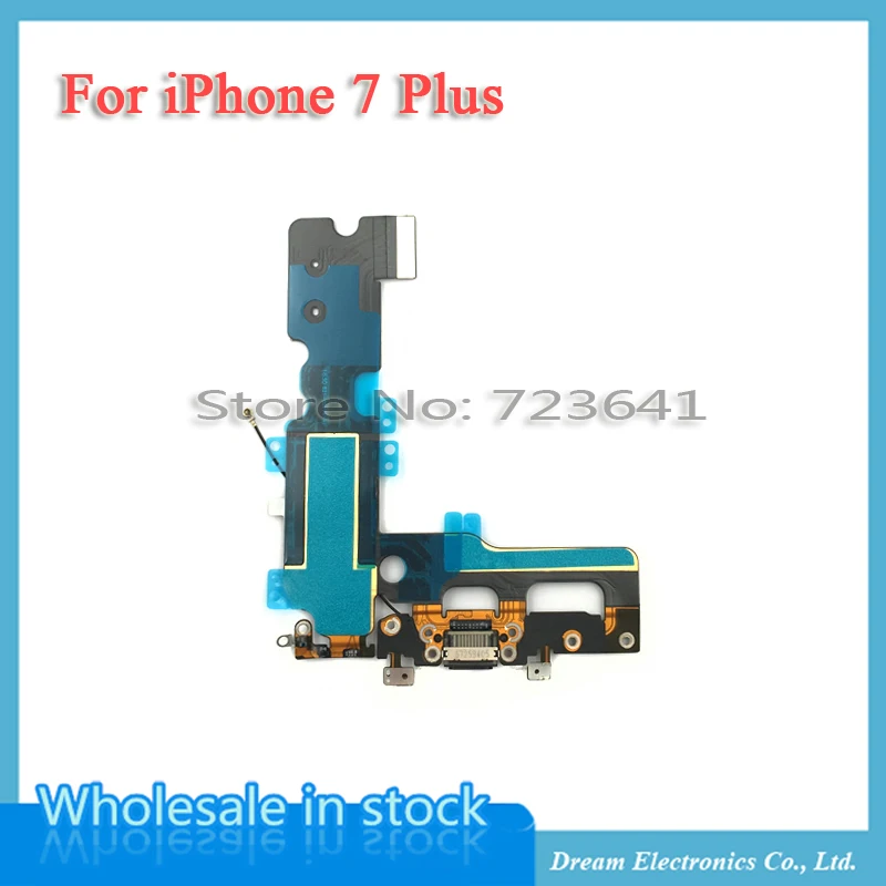 100 шт./лот USB зарядный порт док-разъем гибкий кабель для iPhone 7 7G Plus 7P Замена