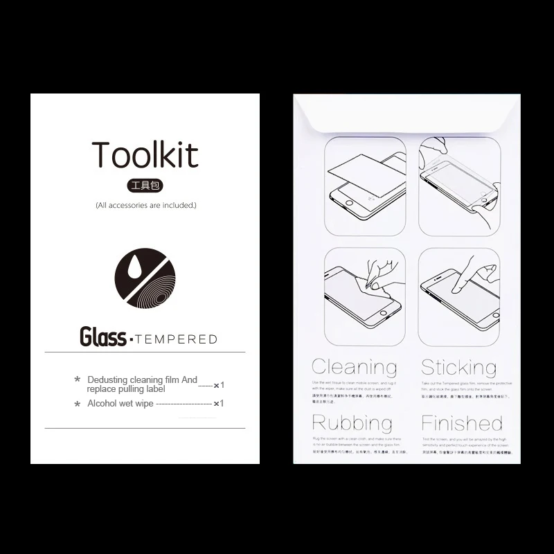 4Pcs For iphone X 8 Plus Apple 5 5s 5c SE 6 6s 7 Screen Protector Tempered glass Film 9H 2.5D Arc | Мобильные телефоны и