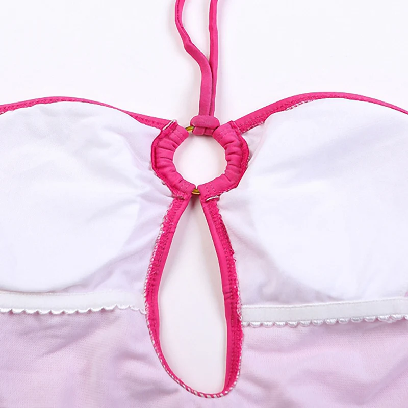 2019 летний женский однотонный сплошной купальник на бретельках пляжная одежда с