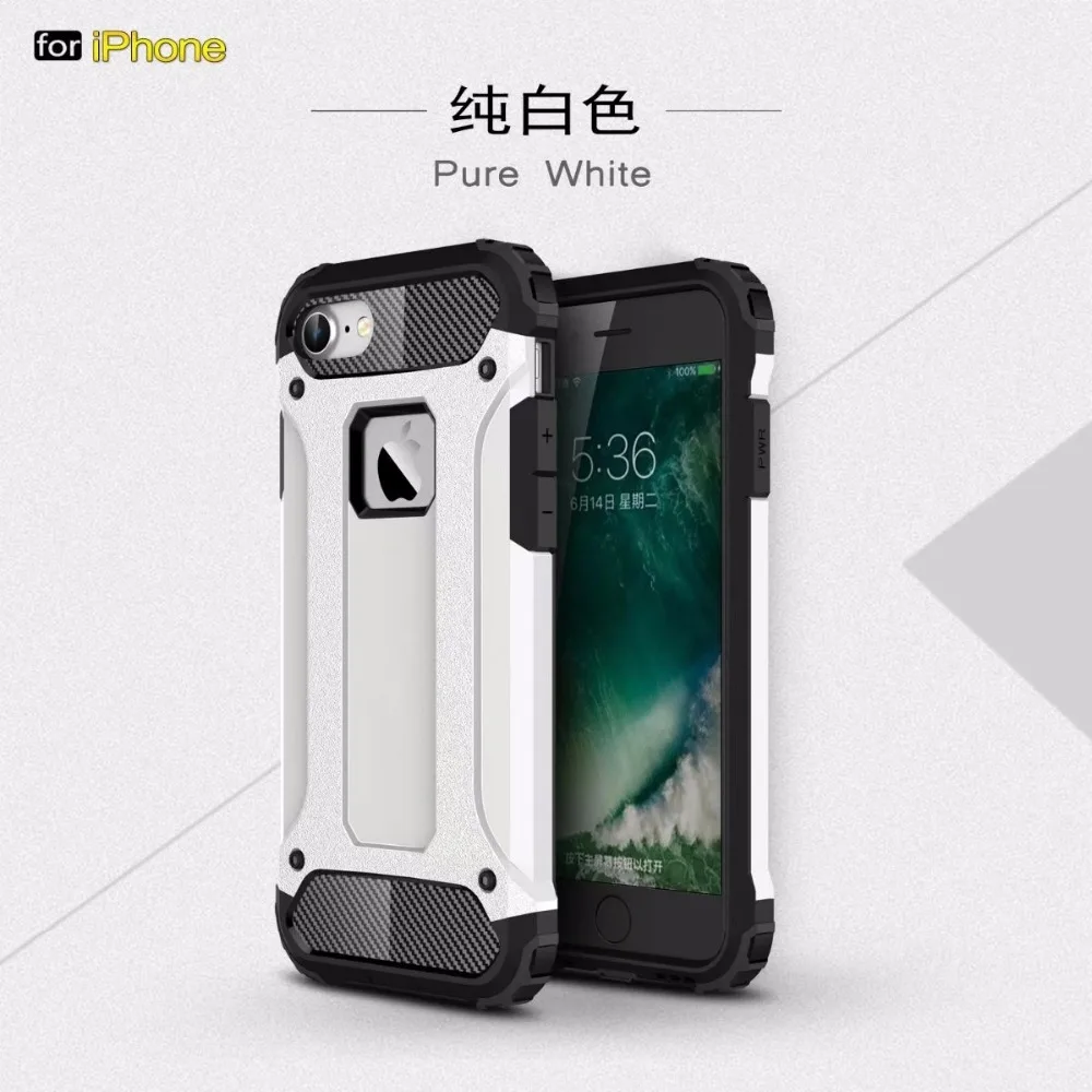 For iphone X case Ultra Thin Shockproof Rugged Impct Hybrid Armor Silicone Back Cover 5 5s SE 6 6s 7 8 plus Coque | Мобильные