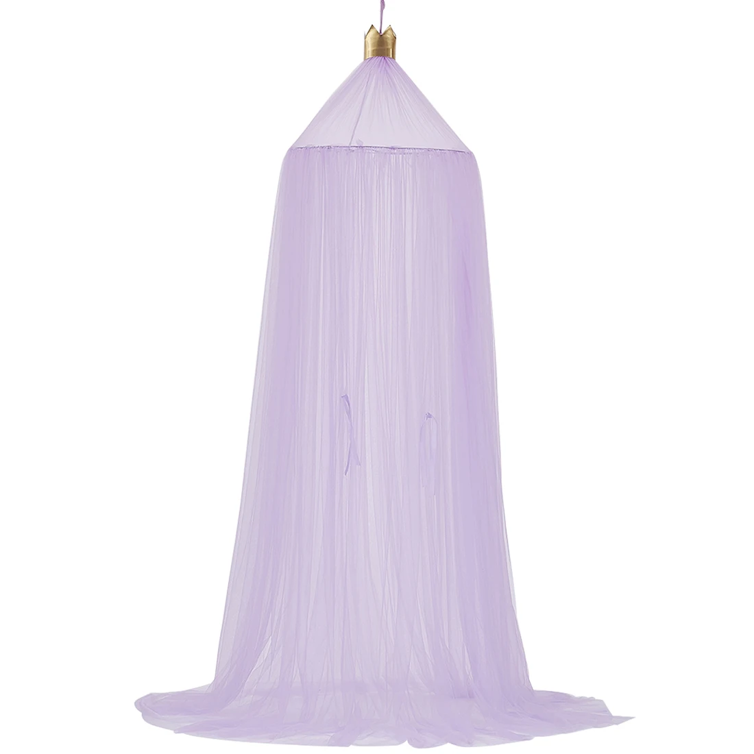 Purple Детские товары, купольная кровать, хлопковая сетка, москитная сетка, чистый цвет, покрывало на кровать, занавеска, купольная кровать, тент, сетка, круглый детский навес - Цвет: Purple