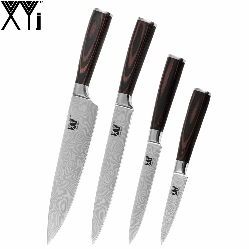 Китайский ручной работы кухонный нож набор XYJ бренд 2017 Лидер продаж кухонная