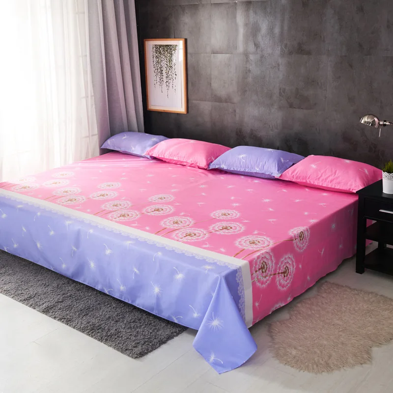 Simanfei простая печатная Матовая Простыня по размеру матраса крышка с эластичной