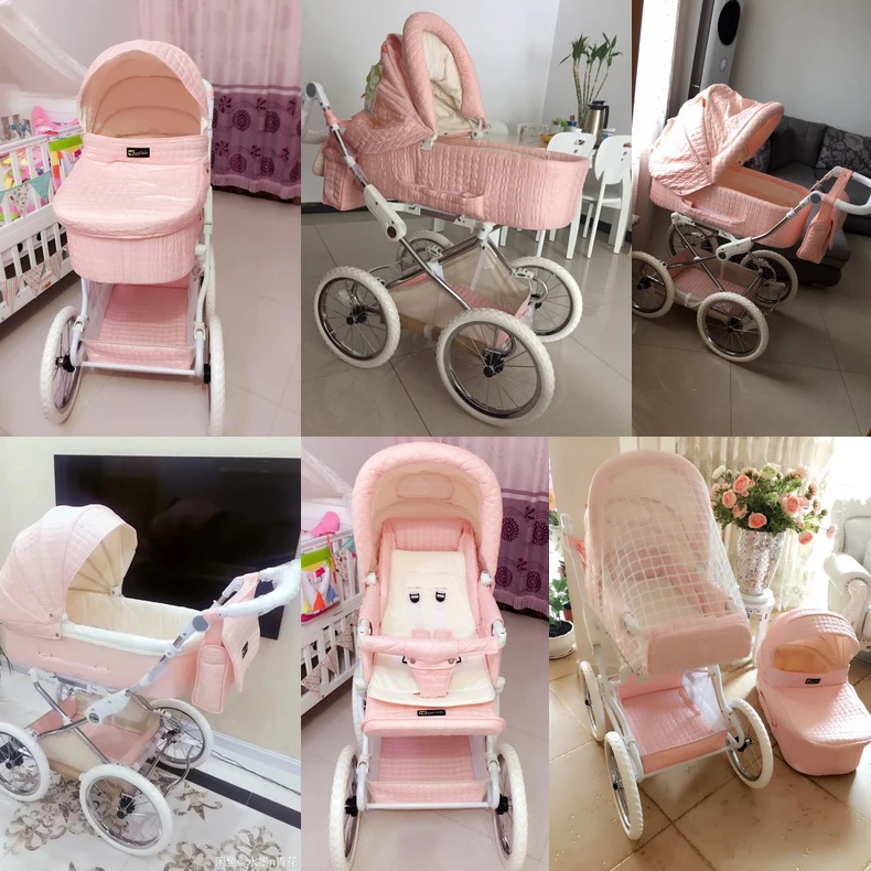 Coolbaby, европейская детская коляска, двухполосная, снижающая вибрацию, коляска, роскошная, высокопрофильная, BB коляска, babe, четырехколесная тележка
