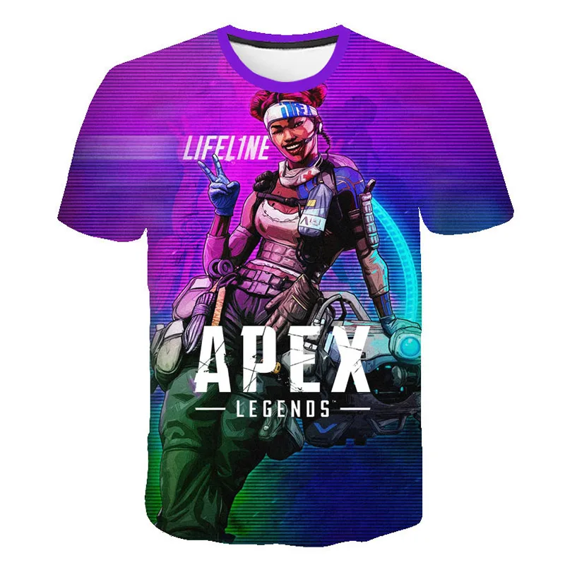 Dragon Ball 2019 новые летние футболки с 3D принтом коротким рукавом мужские и wo Apex Legends