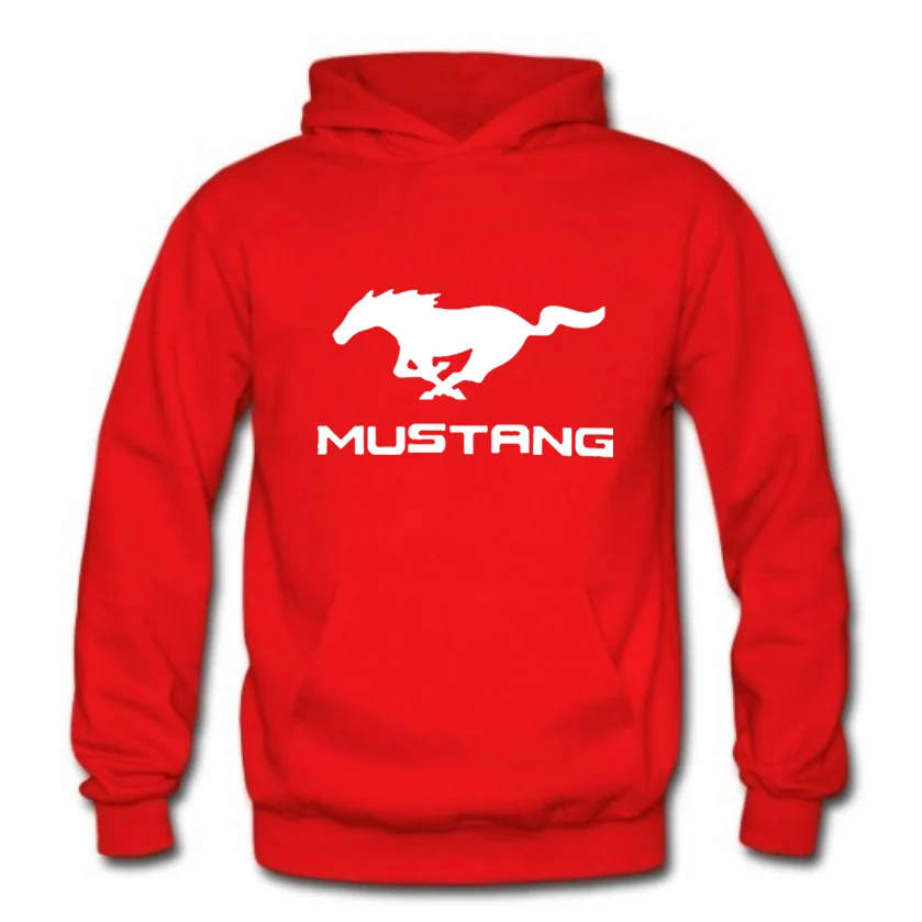 Толстовки для мужчин Mustang автомобильные брелки с логотипом свитшот принтом Сезон