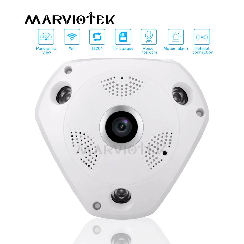 Беспроводная 360 градусов панорамная камера рыбий глаз 5MP IP WIFI домашняя охранная