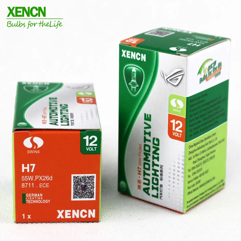 XENCN H7 PX26d 12 В 55 Вт 3200 к прозрачные белые галогенные фары дальнего ближнего света автомобильные лампы автолампы для opel insignia golf 6