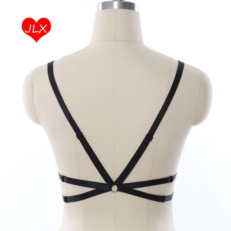 JLX. Портупея 90-х годов в стиле панк готический черный Фетиш портупея для тела