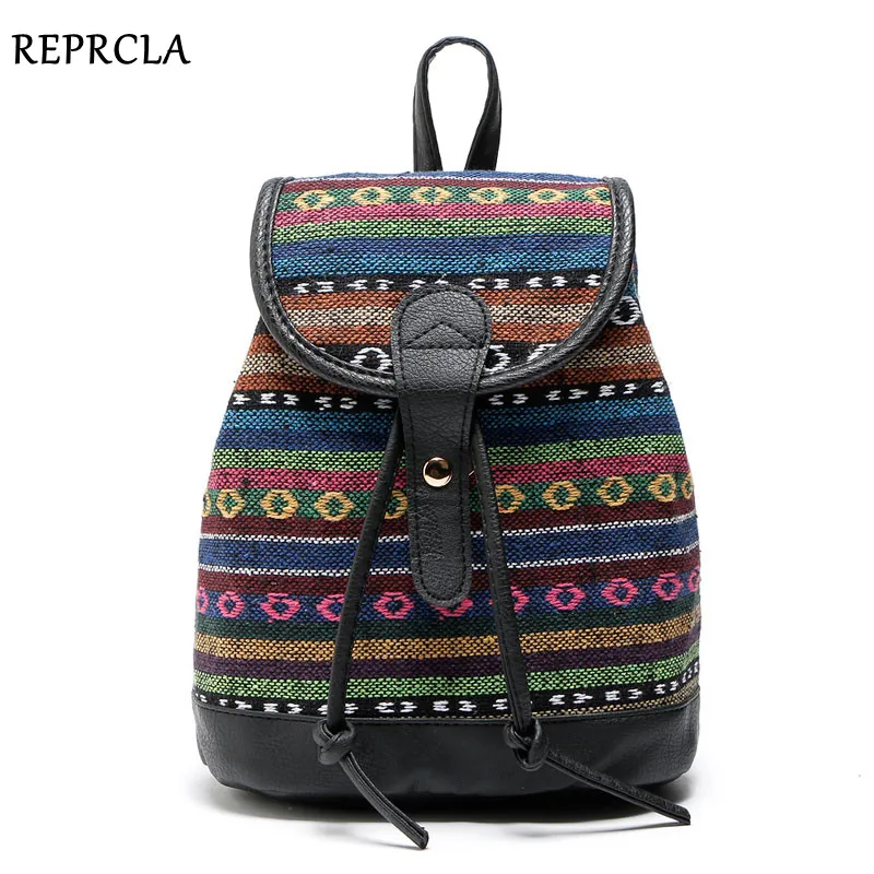 

REPRCLA Hot Sale Women Backpacks High Quality Canvas Backpack Fashion Girls School Bags Knapsack Designer High Quality