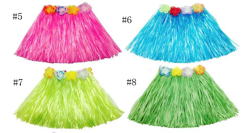 

Kids Girls Hawaiian Hula Skirt Girls Beach Dance Skirt Flower Party Skirts By EMS