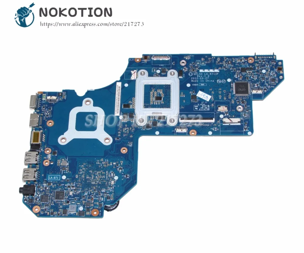 Материнская плата NOKOTION для ноутбука HP Pavilion M6 материнская M6T 698395-501 QCL50 основная DDR3