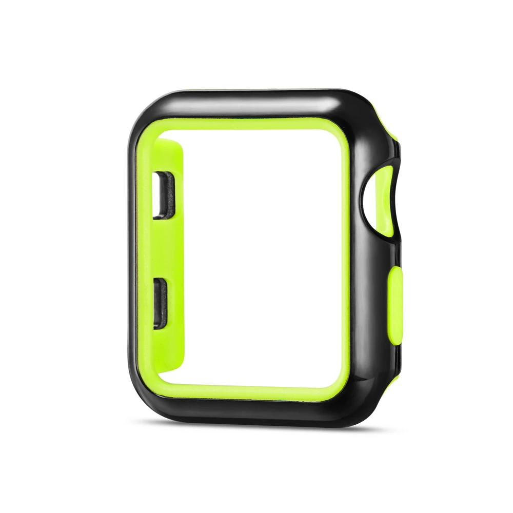 FOLOME Soft Silicone Bumper Case Compatible for Apple Watch Protective Cover Series 3 2 1 | Наручные часы