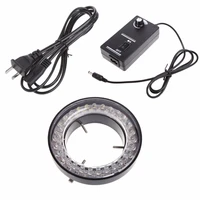 eu plug us plug 60 led adjustable ring light illuminator lamp for stereo zoom microscope source