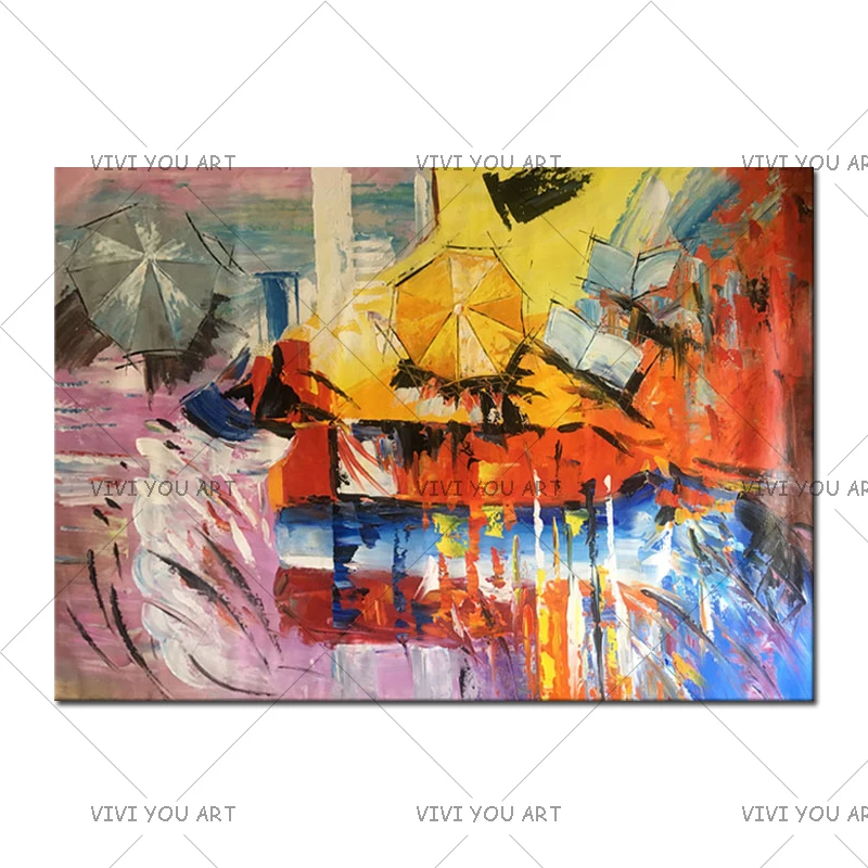 Картина маслом на холсте с ножом ручная роспись 100% | Дом и сад