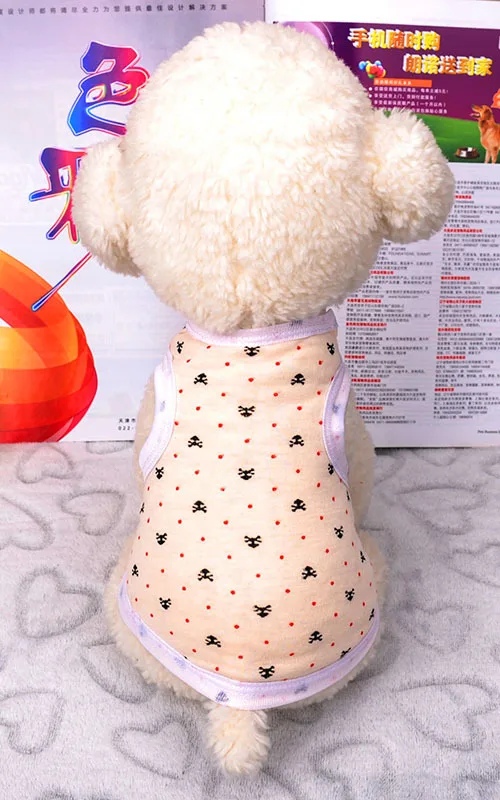 Щенок жилет Рубашки для мальчиков собака одежда Весна и лето домашнее животное