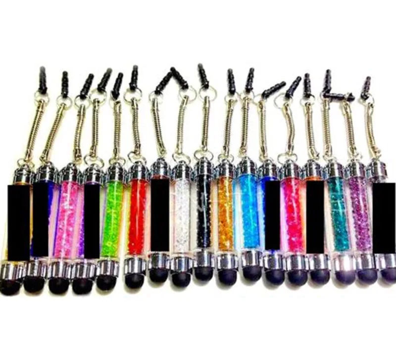 ULIFART 10Pcs/Lot Promotional Students Gift Crystal Mini Stylus Pen with 3.5 mm headphone jack plug | Компьютеры и офис