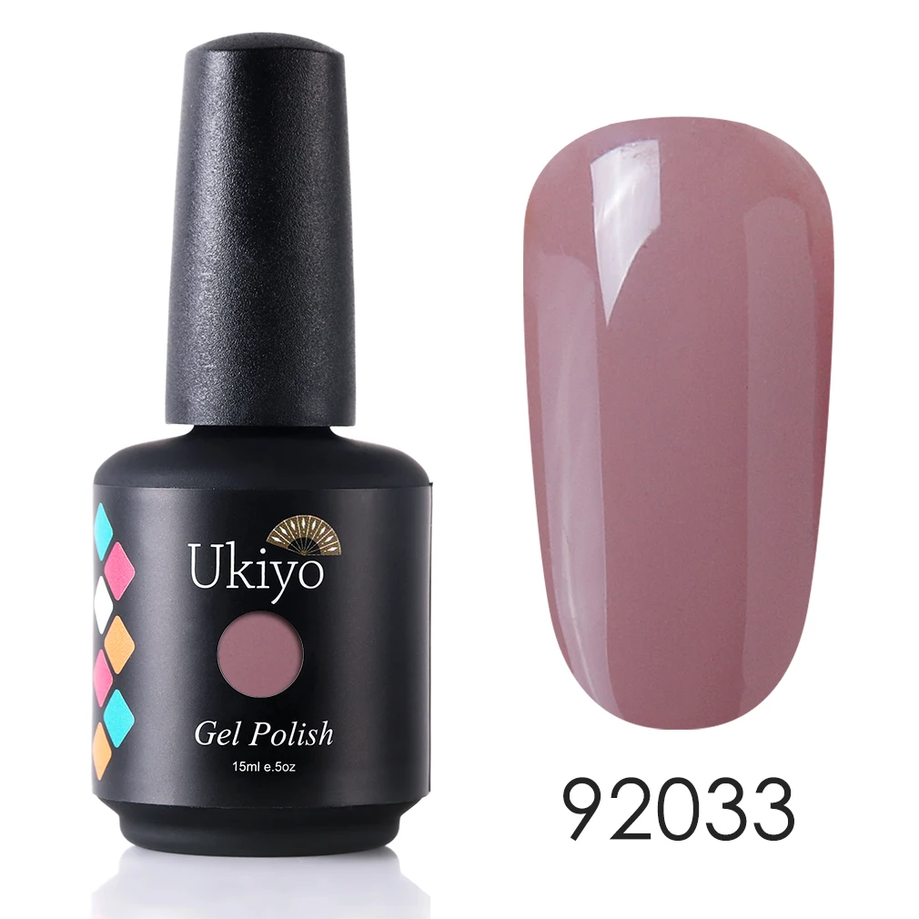 H92033 Ukiyo 15 мл Чистый Цвет Гель-лак для ногтей Vernis полуперманентный УФ-гель для ногтей впитывающий Гель-лак для ногтей - Цвет: H92033