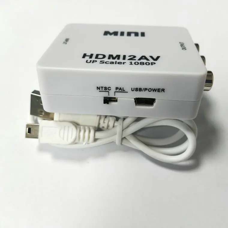Композитный кабель преобразователя VGA2AV/CVBS совместимый с Mini HDMI 1080P на VGA RCA