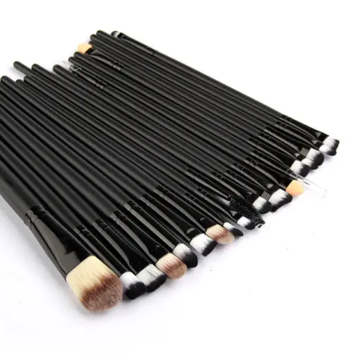 20 шт./компл. тени для век основа подводка глаз кисть бровей и губ набор кистей