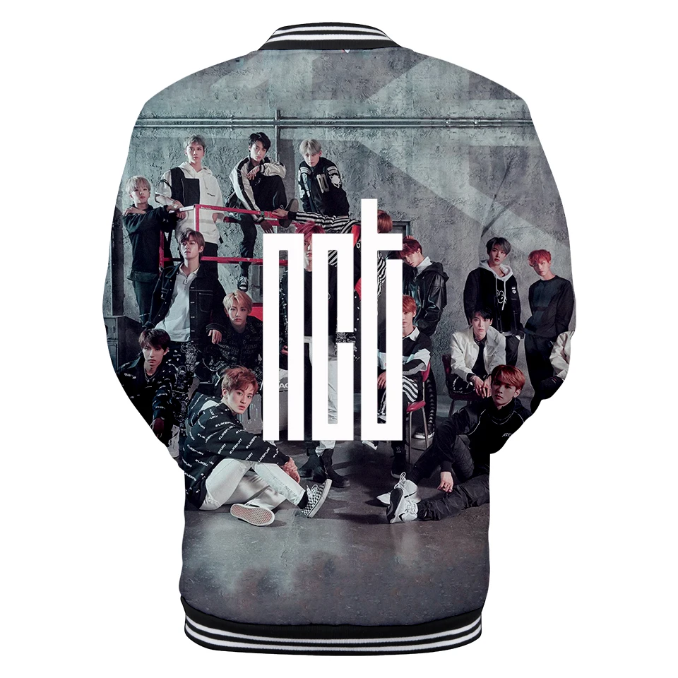 3D NCT Корейская группа бейсбольная куртка пара Kpop хип хоп Осень Зима дышащая