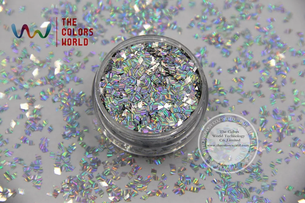 TCA100L в полоску лазерный Серебряный Цвет Алмазная форма 2 мм размер блестящий