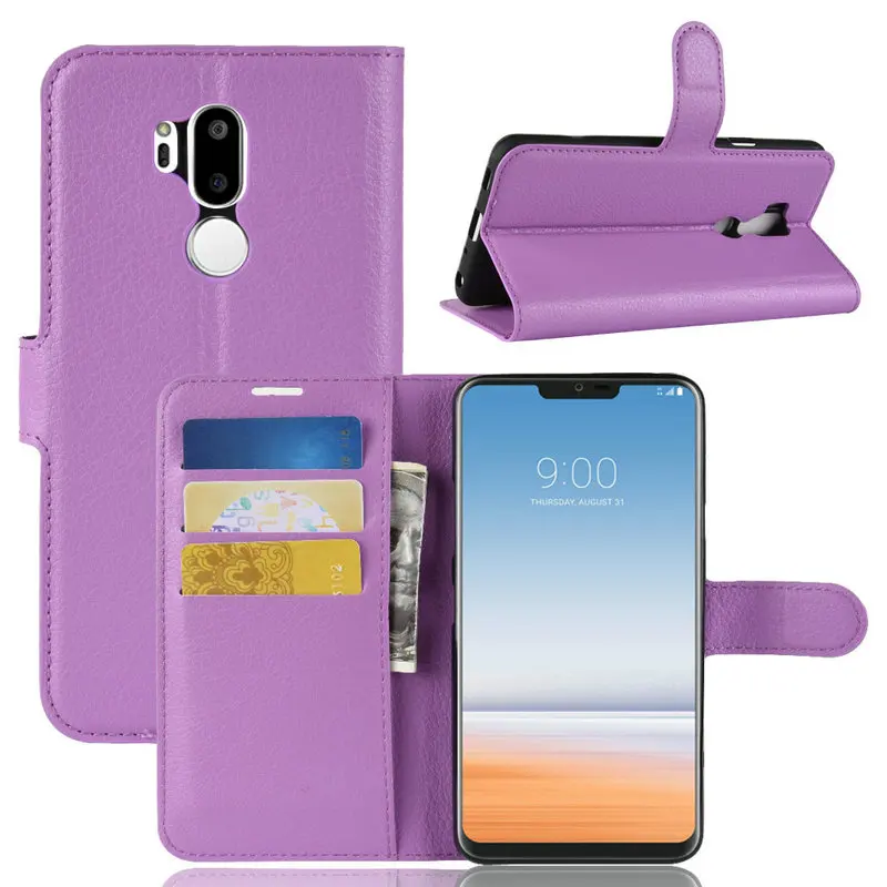Роскошный кожаный флип кейс для LG G7 ThinQ чехол 6 0 дюйма кошелек с