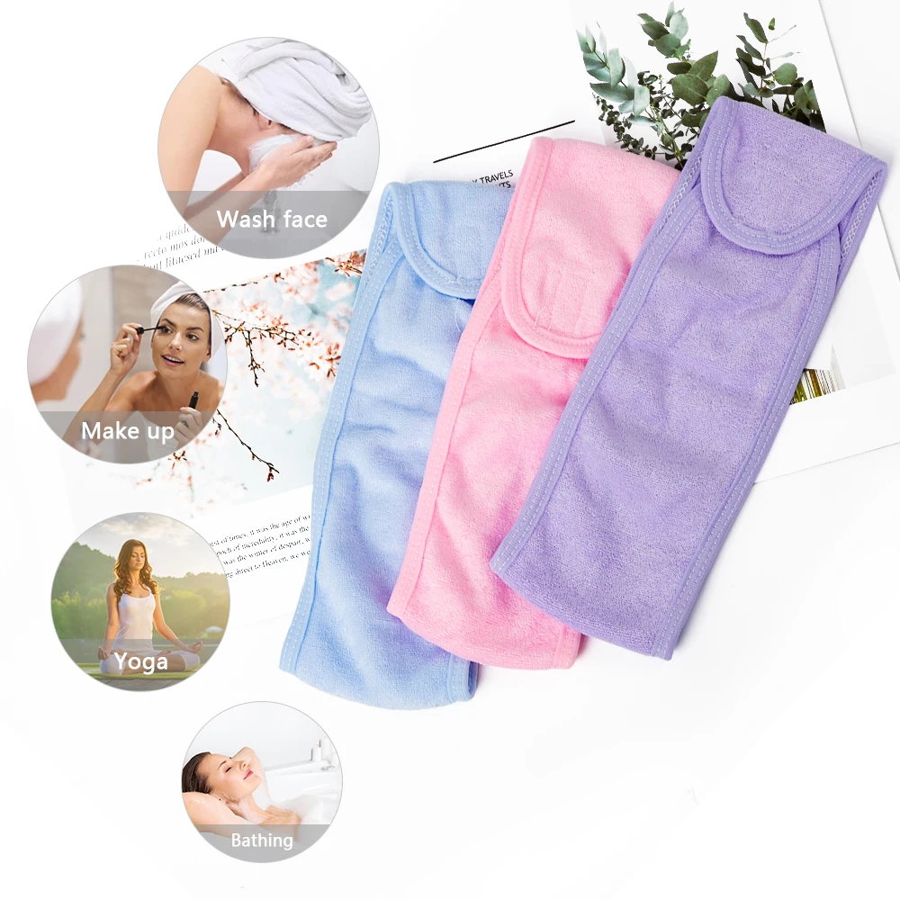 Повязка на голову для наращивания ресниц махровая повязка спа растягивающееся