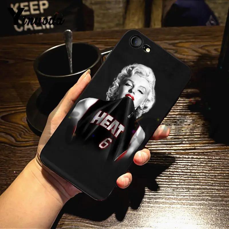 Yinuoda For iphone 7 6 X Case Marilyn Monroe Lovely Soft Silicon Phone Accessories for iPhone 6S 8 Plus 5 5S SE 5C | Мобильные