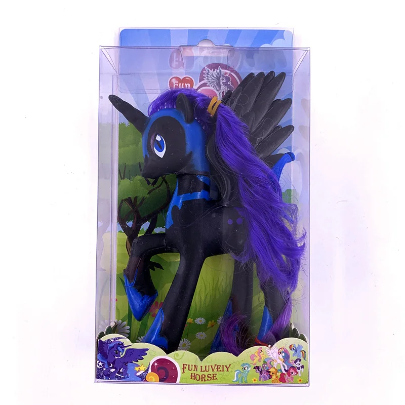 TO-6 My little pony, 14 см, ПВХ, радуга, милый, ПВХ, единорог, маленький пони, лошадь, фигурки, куклы для девочек, подарок на день рождения, Рождество - Цвет: TO-6